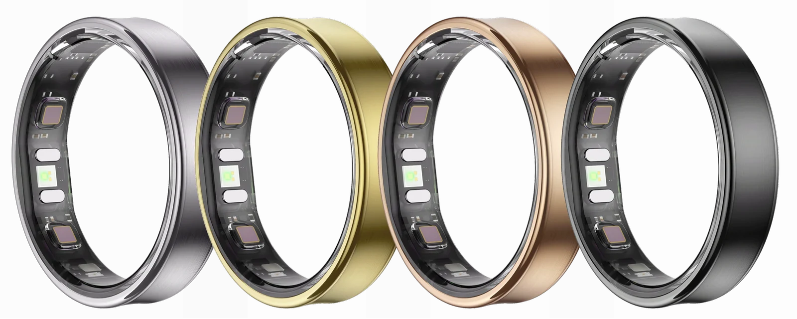 The Zepym Ring in Silver, Champagne Gold, Rose Gold and Gunmetal